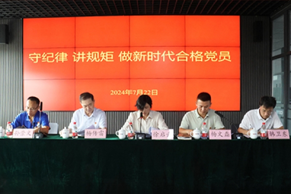 临沂高新区龙湾电子产业社区党委2024年7月份主题党日活动在春光科技集团开展